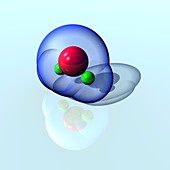 Water molecule,illustration