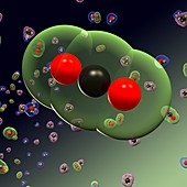 Greenhouse gases,illustration