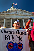 Climate change protest, Washington DC, USA