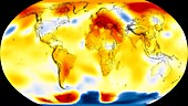 Global temperature anomalies,June 2019