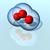 Ozone molecule,illustration