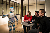 Romeo robot assistant with human friends
