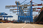 Container handling crane