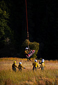 Climber rescue operation,Yosemite National Park,USA