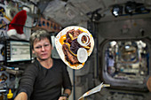 Space cheeseburger on the ISS