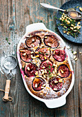 Fig clafoutis with thyme