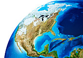 North America,illustration