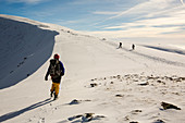 Approaching the summit of Helvellyn, Lake District, UK