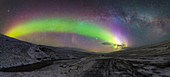Aurora borealis over Iceland