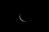 Crescent Moon with Saturn