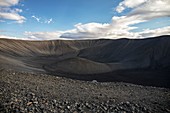 Summit crater of Hverfjall volcano, Iceland