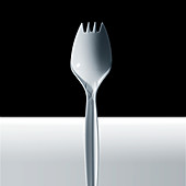 Disposable plastic fork