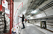 Monitoring Super Proton Synchrotron tunnel at CERN