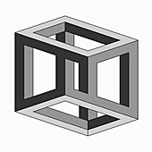 Impossible object, illustration
