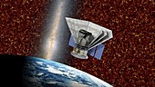SPHEREx mission spacecraft, illustration