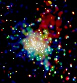 Star cluster RCW 38, X-ray image