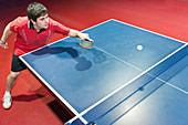 Table tennis match