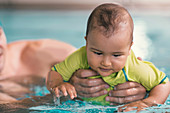 Baby swimming