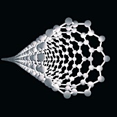 Carbon nanotube. illustration