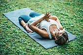 Woman doing yoga