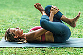 Woman doing yoga