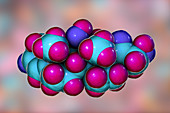 Cortisol, molecular model