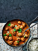 Kofta-Curry mit Reis