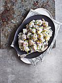 New potato salad with horseradish sauce