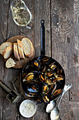 Mussels with parmesan, fennel and salsiccia