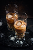 Iced coffee with almond milk