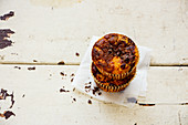 Homemade pumpkin chocolate muffins