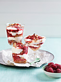 Trifle, dessert, cream, berries,