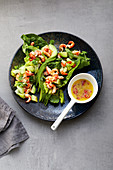 Cray fish and avocado salad with a cucumber dressing