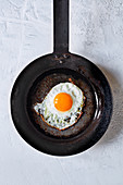 Fried egg in a pan