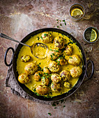 Dum aloo (potatoes in a thick nut gravy)