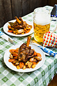 Lamb shanks with vegetables
