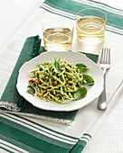 Trofie with baby spinach pesto
