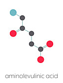 ALA cancer drug, molecular model