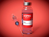 Doping, conceptual illustration