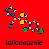 Luliconazole antifungal drug, molecular model