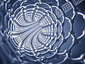 Graphene nanotube, illustration