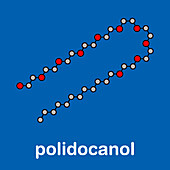 Polidocanol sclerosant drug, molecular model