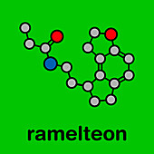 Ramelteon insomnia drug, molecular model