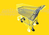 Shopping trolley, illustration