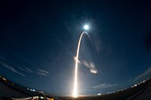 Solar Orbiter launch, time-lapse image