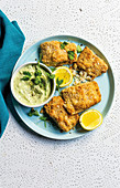 Almond and coconut crusted fish