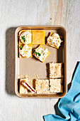 Lemony squares, Hertzoggie traybake