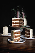 Gingerbread Layer Cake Topped with Rosemary