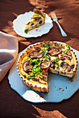 Pilz-Blumenkohl-Quiche