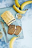 Peanut butter and banana bread
